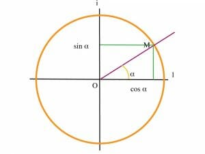 Lire un angle sur le cercle trigonométrique