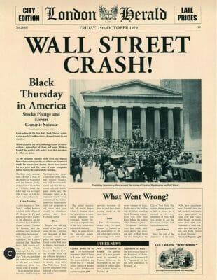 La crise de 1929
