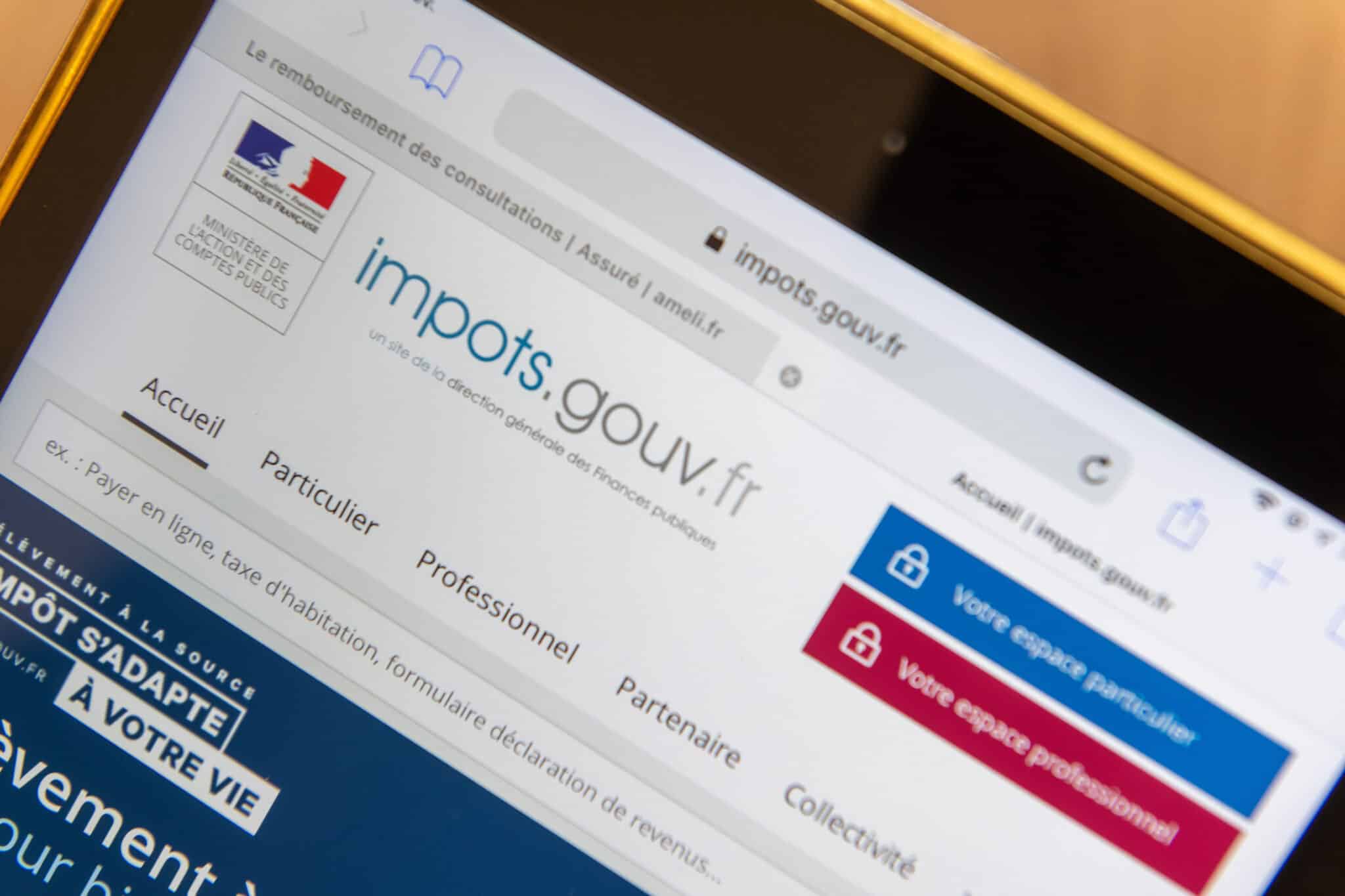 déclaration d'impôts première inscription