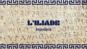 Image article Iliade Homère
