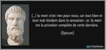 citation épicure 