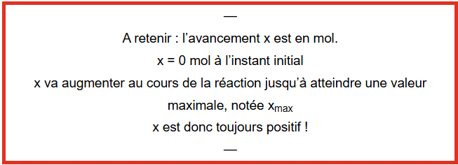 avancement 