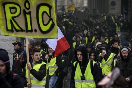 manifestation gilets jaunes 