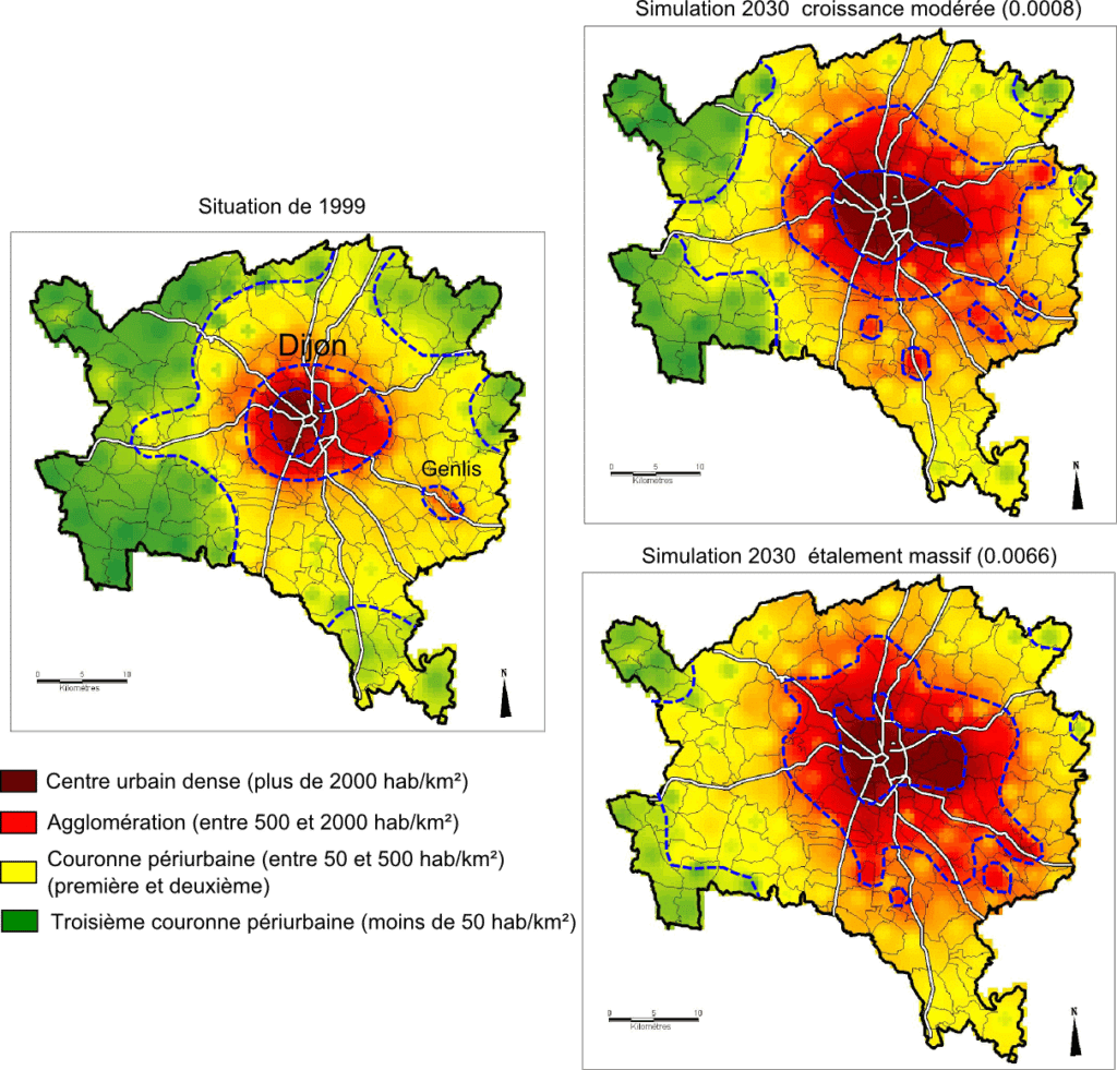 carte simulation centre urbain