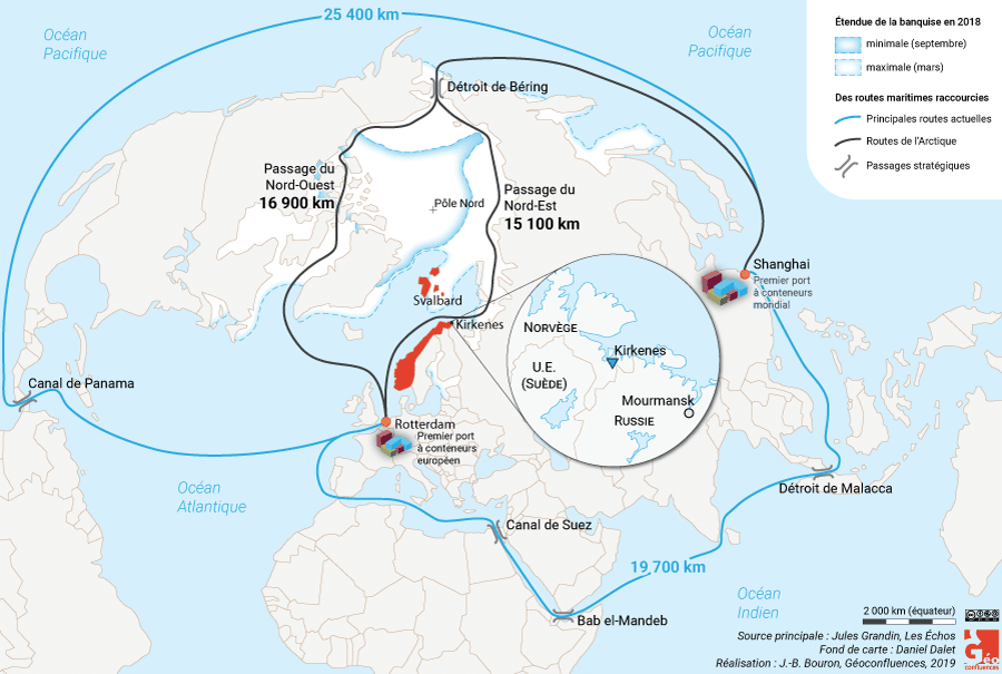 carte nouvelles routes de la mondialisation