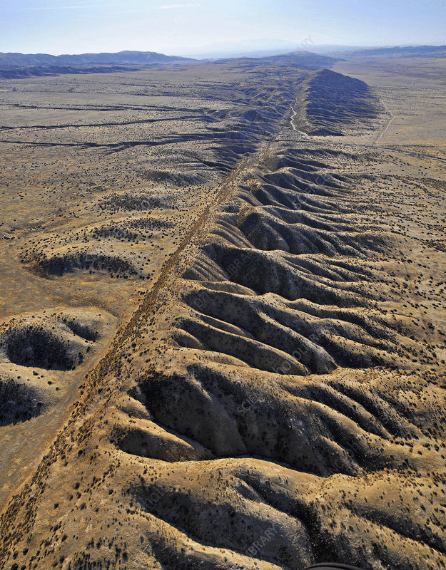 Faille de San Andreas en Californie