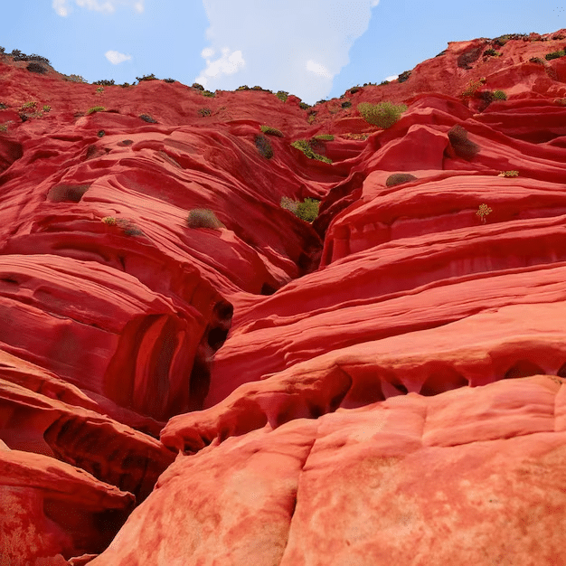 grès rouges du Sahara 
