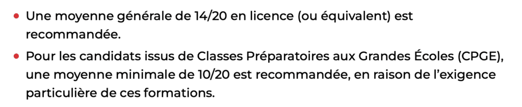 moyenne pour rejoindre sciences po paris 